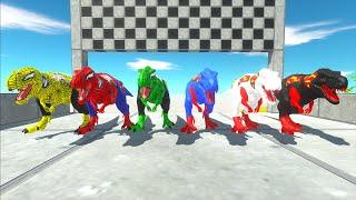 Dinosaurs Race Champions Trex Superheroes Vs Sinoceratops Jurassic World Evolution Dinosaur Hunting