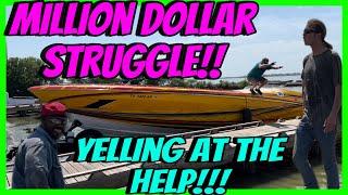 Speed Boat Millionaire Struggles With Loading His Boat!!! Clear Lake Boat Ramp!