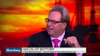 Chad Brownstein on Bloomberg - Has Oil Hit Bottom?