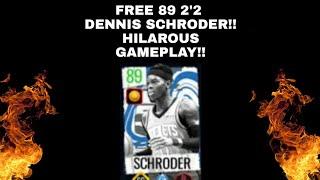 *HILAROUS* Gameplay with 2'2 Dennis Schroder!! NBA Live Mobile22