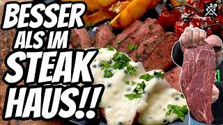 BÜGELEISEN Steak mit der einfachsten Pfeffersauce - 030BBQ -