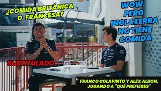 Franco Colapinto Y Alex Albon, Jugando a "Qué Prefieres" En Singapur. F1 radio. (SUBTITULADO)