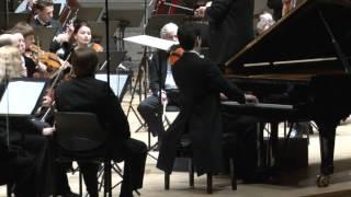 Brahms piano concerto 1, pianist Kasparas Uinskas, conductor Atvars Lakstigala