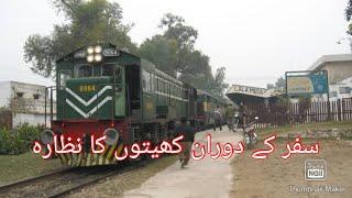 Beautiful view of Fields captured during travel by Pakistan Railway