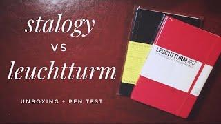 Bullet Journal Comparison: Stalogy 365 vs Leuchtturm 1917 With Review and Pen Test