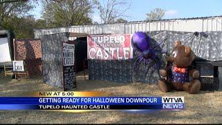 Haunted house in Tupelo working to overcome the rain