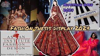 This video for Fashion designer students ||Iqra university Main campus ||Fashion Thesis display 2024