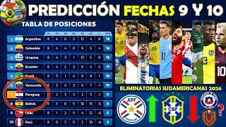  PREDICCION FECHAS 9 y 10 | Eliminatorias CONMEBOL Mundial UNITED 2026 - Sudamericanas