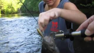 Anna Catches a PB Smallmouth