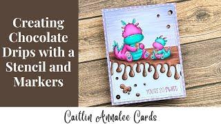 Creating Ice Cream Drips with Copic Markers and a Stencil | Purple Onion Designs and Ink Blot Shop