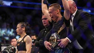 every FINISH in Rose Namajunas UFC fights l Carla Esparza Jedrzejczyk Andrade Weili VanZant l UFC274