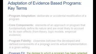 Chapter 8a: Program Adaptation: The Fundamentals