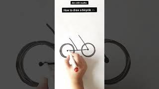 How to draw a bicycle  #kidsdrawing #drawing #easydrawing #aimwithmadhu