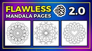 Create FLAWLESS Mandala Coloring Pages with Ideogram 2.0 to Sell Online