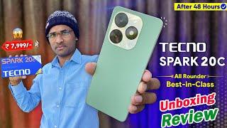 Tecno SPARK 20C Unboxing & Review After 48Hrs | Best Budget Phone 2024 | Tecno Spark 20c unboxing