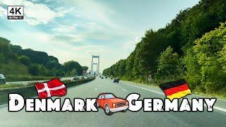 Beautiful Long Drive from Copenhagen  to Hamburg  4K Europe Tour