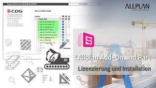 Allplan Add-Ons und Parts 2021-2025 Installation und Lizenz Verwaltung