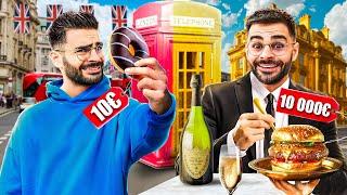 Je Mange Avec 10€ VS 10 000€ à Londres !