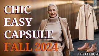 Capsule Wardrobe Essentials For Women Over 50 FALL 2024