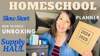 1st DAY: SLOW START | SUPPLY HAUL | UNBOXING Science #howtohomeschool