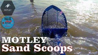 Motley Beach Sand scoop. one of the best scoops for beach detecting