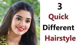 3 Quick Beautiful Hairstyle - Easy hairstyle for girls | simple hairstyle | hairstyles