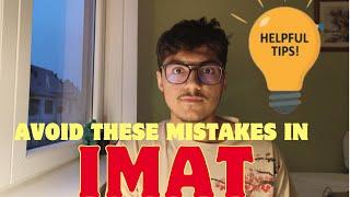 Last minute IMAT exam tips. What not to do on exam day (avoid these mistakes)