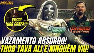 URGENTE! GRANDE VAZAMENTO VINGADORES DOOMSDAY E GUERRAS SECRETAS! THOR TAVA ALI E NINGUÉM NOTOU