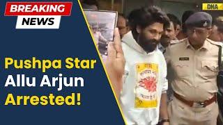 Actor Allu Arjun Arrested For Woman’s Death In Sandhya Theatre Stampede Case At Pushpa 2 Premiere