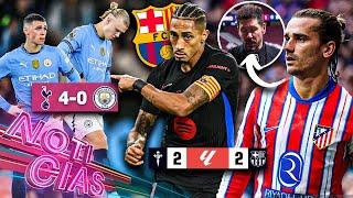 Barça vuelve a DEJAR puntos en LIGA | Humillan al CITY; hay CRISIS | Cholo en LÁGRIMAS ¿se despide?