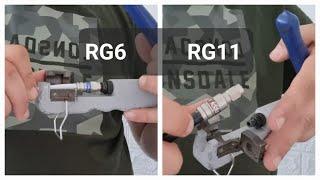 How to Install RG6 and RG11 Coax Cable