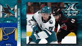 San Jose Sharks @ St. Louis Blues - 12/12/2024 - Teal Town USA After Dark (Postgame)