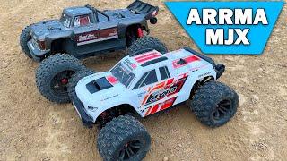 MJX 10208 и ARRMA Outcast 4S. Замер скорости MJX 10208, прыжки, поломки