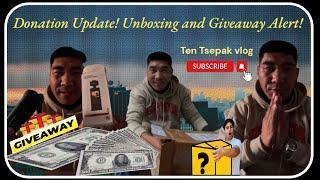 Donation Update! Unboxing and Giveaway Alert!#tibetanvloger @SkyDorjee