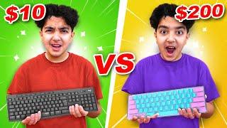 $10 Keyboard vs $200 Keyboard Fortnite Challenge