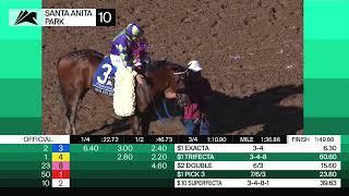 Stronghold wins the Santa Anita Derby on Saturday, April 6 at Santa Anita Park