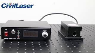 High power solid state laser Operation demo-- From www.CivilLaser.com