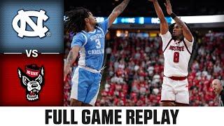 North Carolina vs. NC State Full Game Replay | 2024-25 ACC Men's Basketball