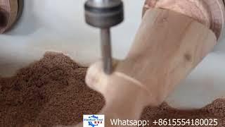 3D деревянный пулемет, изготовленный 4-х машинным маршрутизатором Axis cnc