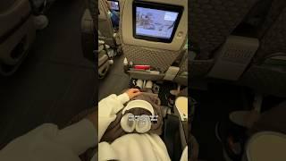 Flying premium economy with EVA air! #shorts