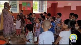 Sadhana School Kindergarteners having fun while learning rhymes