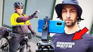 "Neighborhood Watch" Almost Gets Arrested for Filming in Public