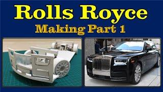 Rolls Royce | Model Car | Part 1 | Majestic King MK | How to make RC car at home with cardboard