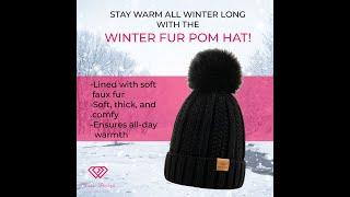 Winter Fur Pom Hat