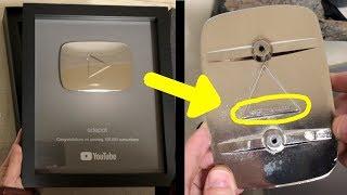 YouTube Silver Play Button Secrets (edepot's 100K Subscribers Silver Creator Award Unboxing)