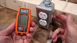 Klein Tools GFCI RT250 LCD Outlet Tester - Awesome Tools Under $30