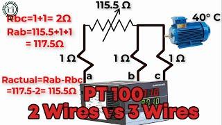 Which type of PT100 is better 2 wires vs 3 wires? |EXPLAINED