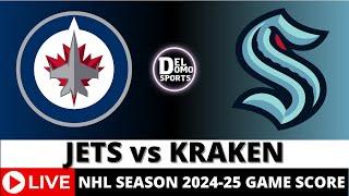 WINNIPEG JETS VS SEATTLE KRAKEN LIVE  NHL Game Score Radio Play-by-Play - OCT 24, 2024