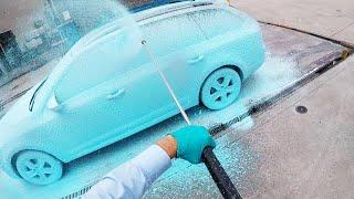 Touchless Blue Foam Wash with Nerta Triple Foam