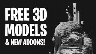 Free 3D Resources & New Blender Addons!